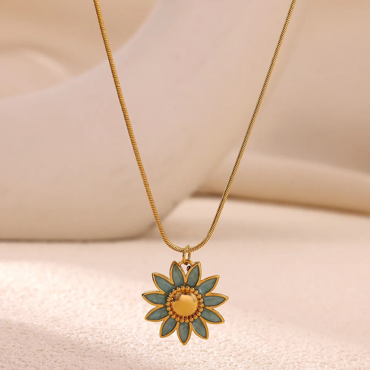 Marisol Sunflower Pendant Necklace