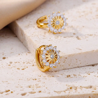 Arlina Snowflake Hoops