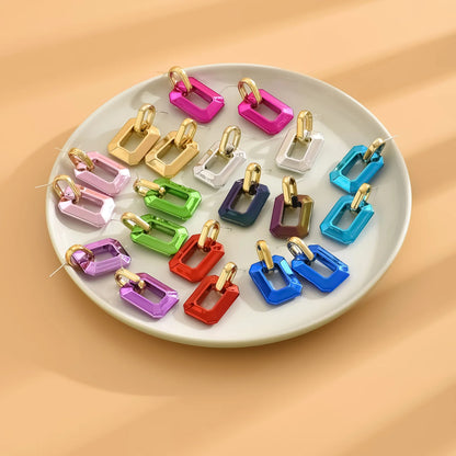 Lora Geometric Acrylic Earrings