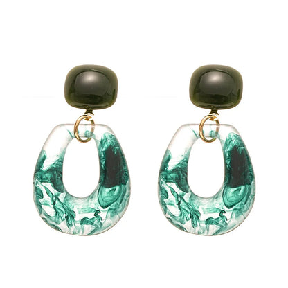 Freya Green Drop Earrings