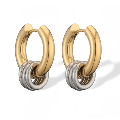 Classic Steel Hoop Earrings