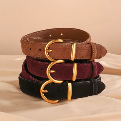Sienna Suede Leather Belt