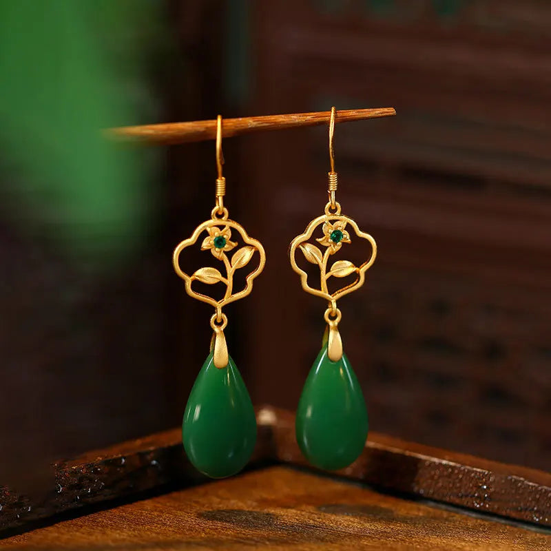 Golden Teardrop Elegance