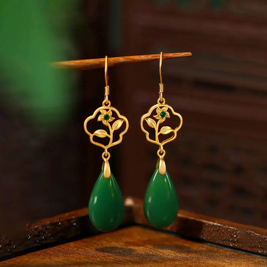 Golden Teardrop Elegance