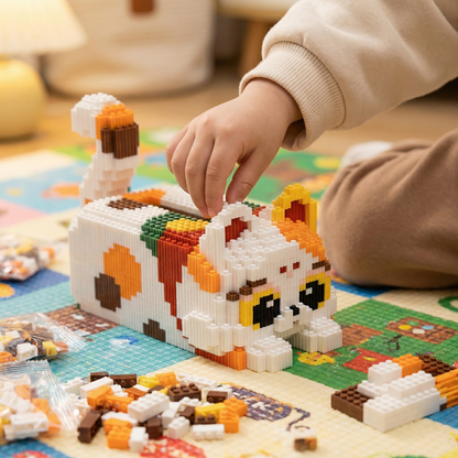 Brick Set - Laying Cat