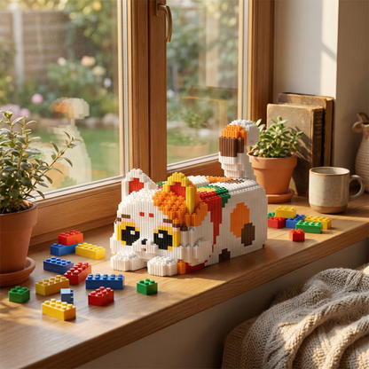 Brick Set - Laying Cat