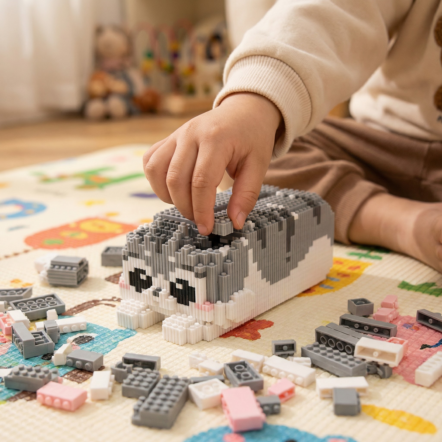 Brick Set - Laying Cat