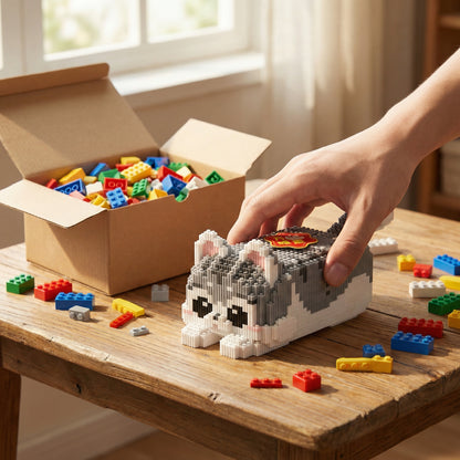 Brick Set - Laying Cat
