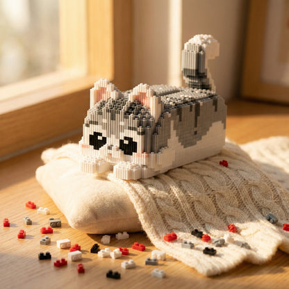 Brick Set - Laying Cat