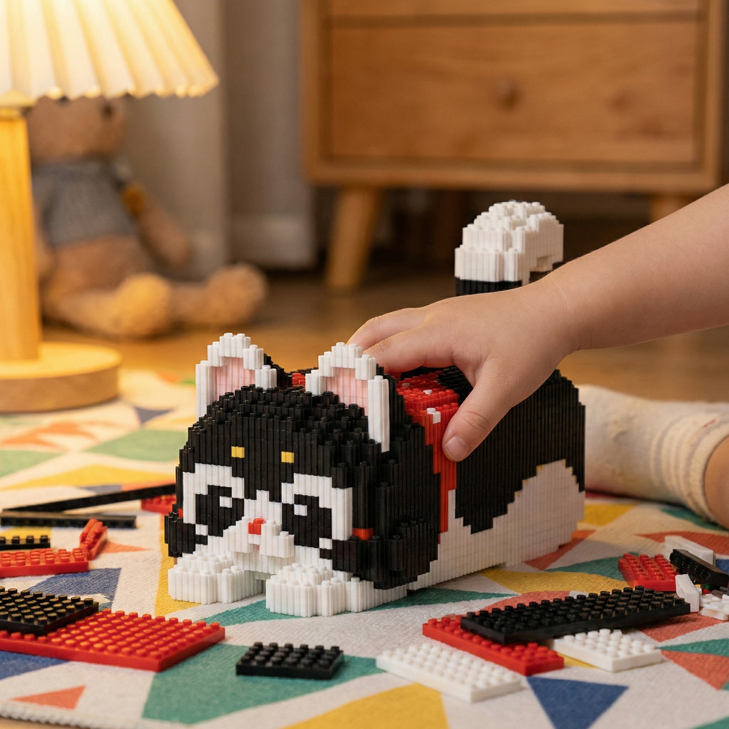 Brick Set - Laying Cat