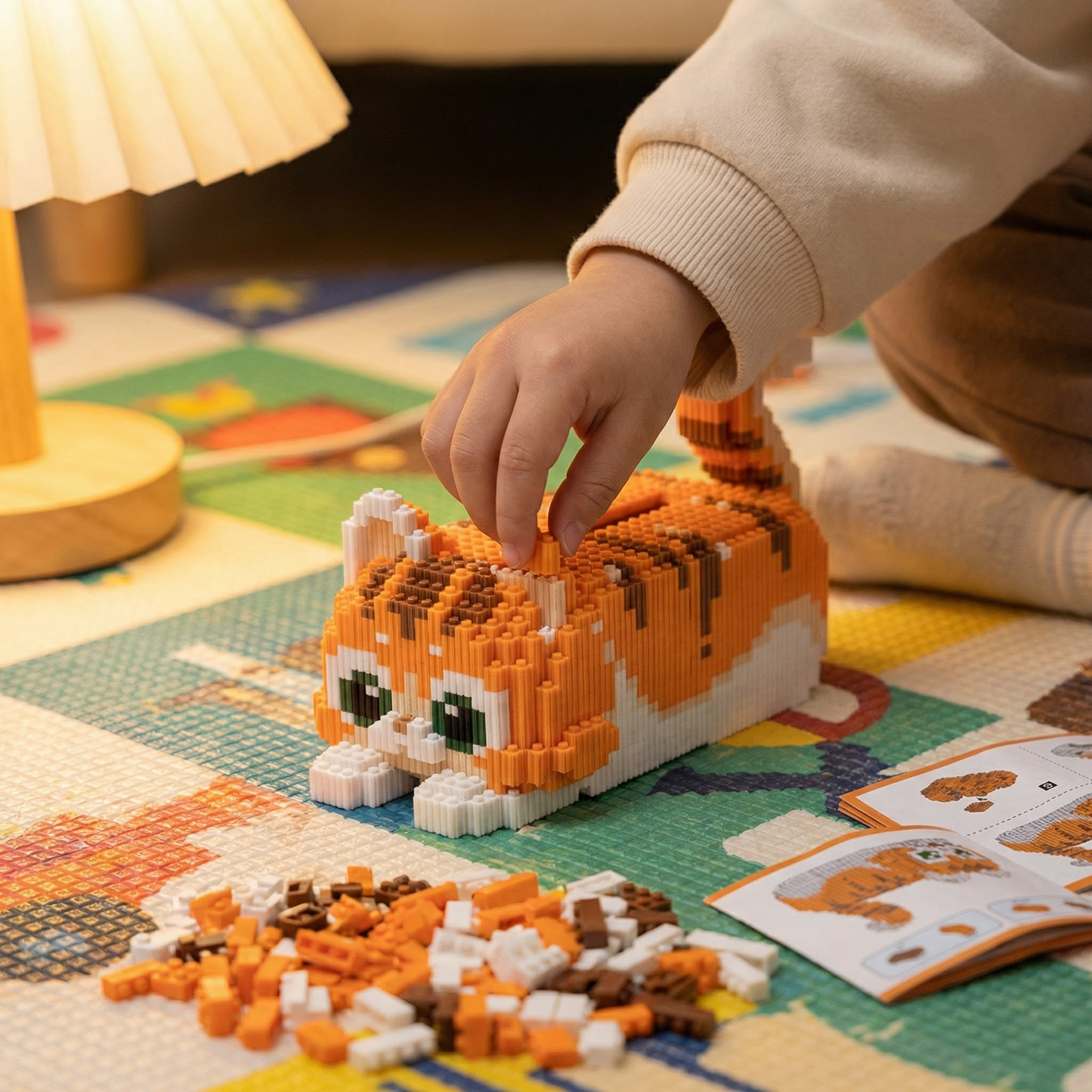 Brick Set - Laying Cat