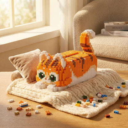 Brick Set - Laying Cat