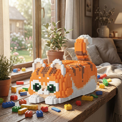 Brick Set - Laying Cat