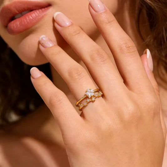 Zirconia Star Ring