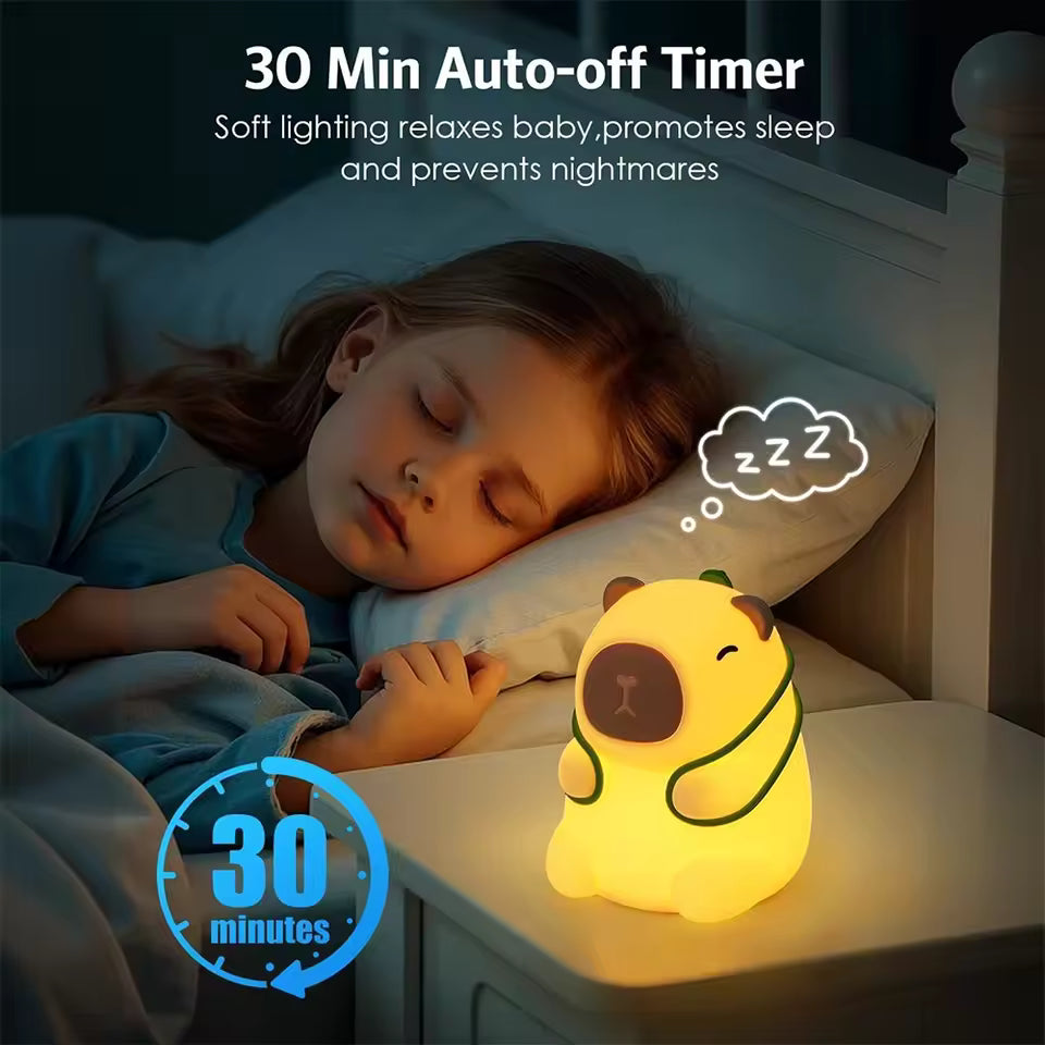 Cute Capybara Night Light