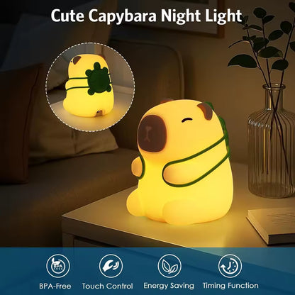 Cute Capybara Night Light